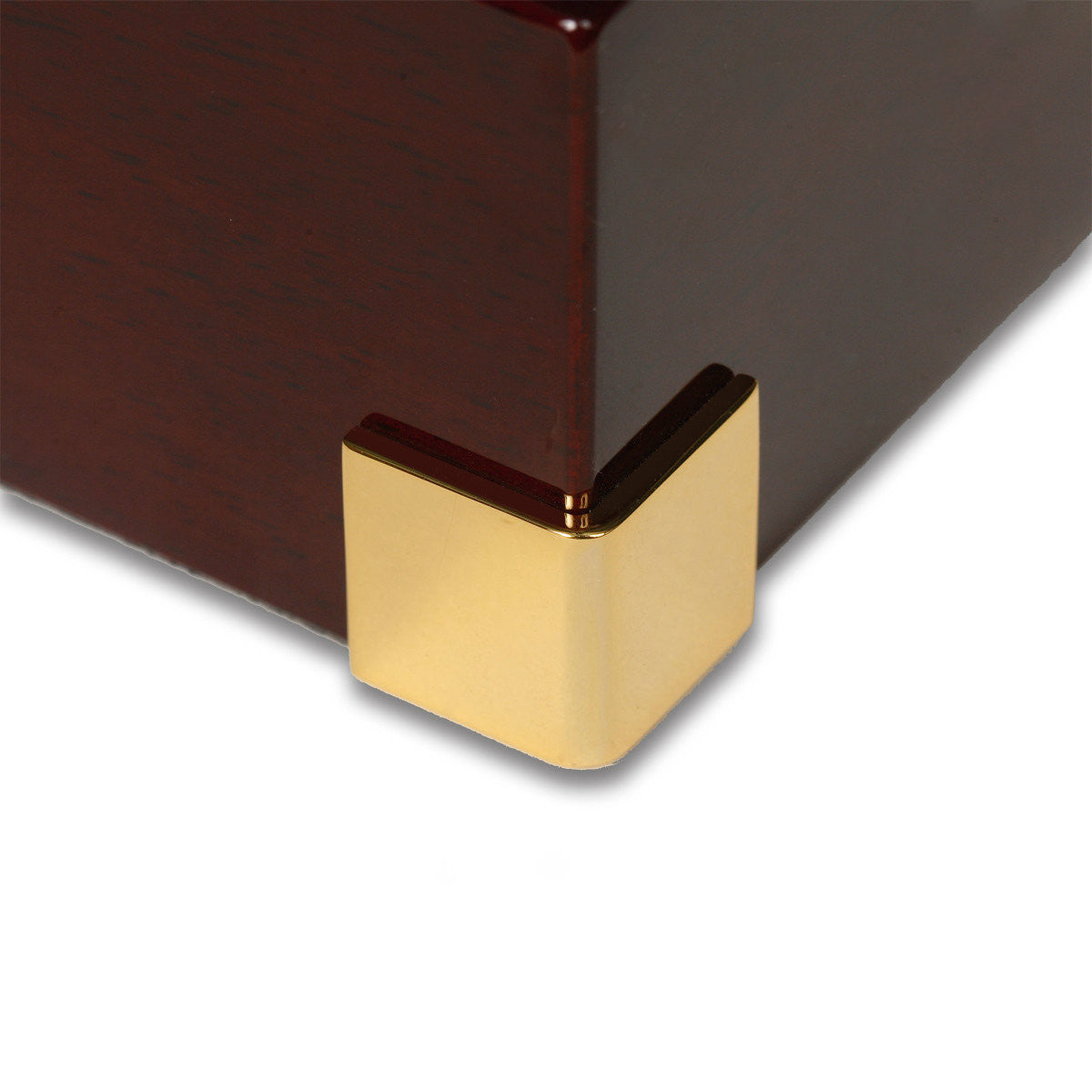 Rapport Captain's Optima Watch Winder Duo in Mahogany/Brass W272 - Watchwindersplus