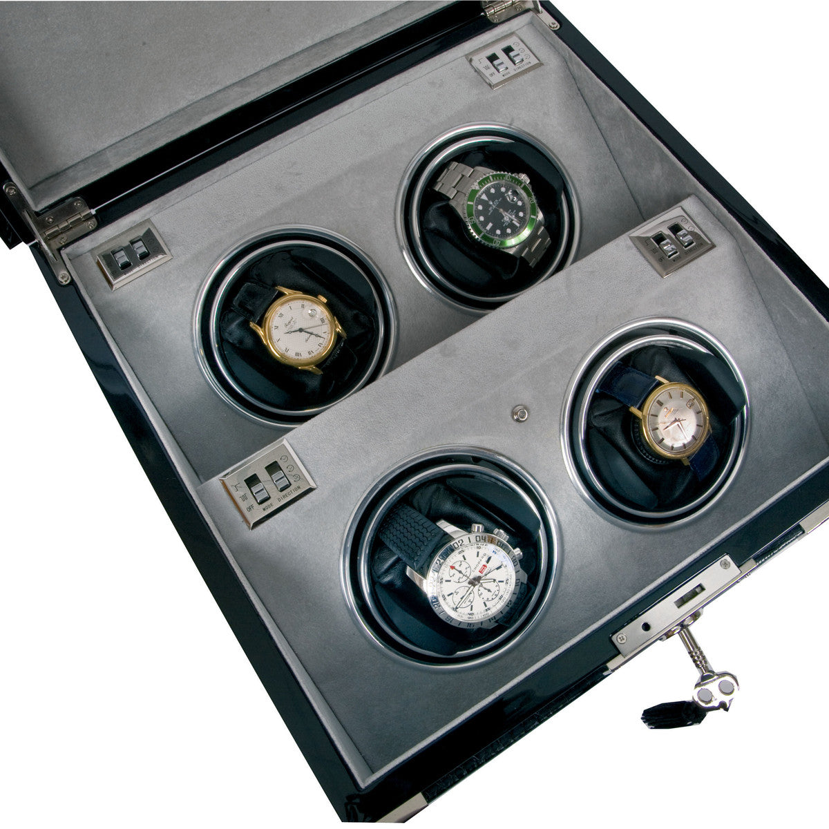 Rapport Serpentine Optima Quad Watch Winder W224 - Watchwindersplus