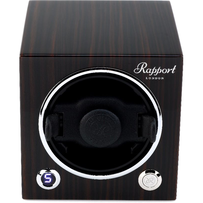 Rapport Evolution Cube Watch Winder Single in Macassar EVO51 - Watchwindersplus