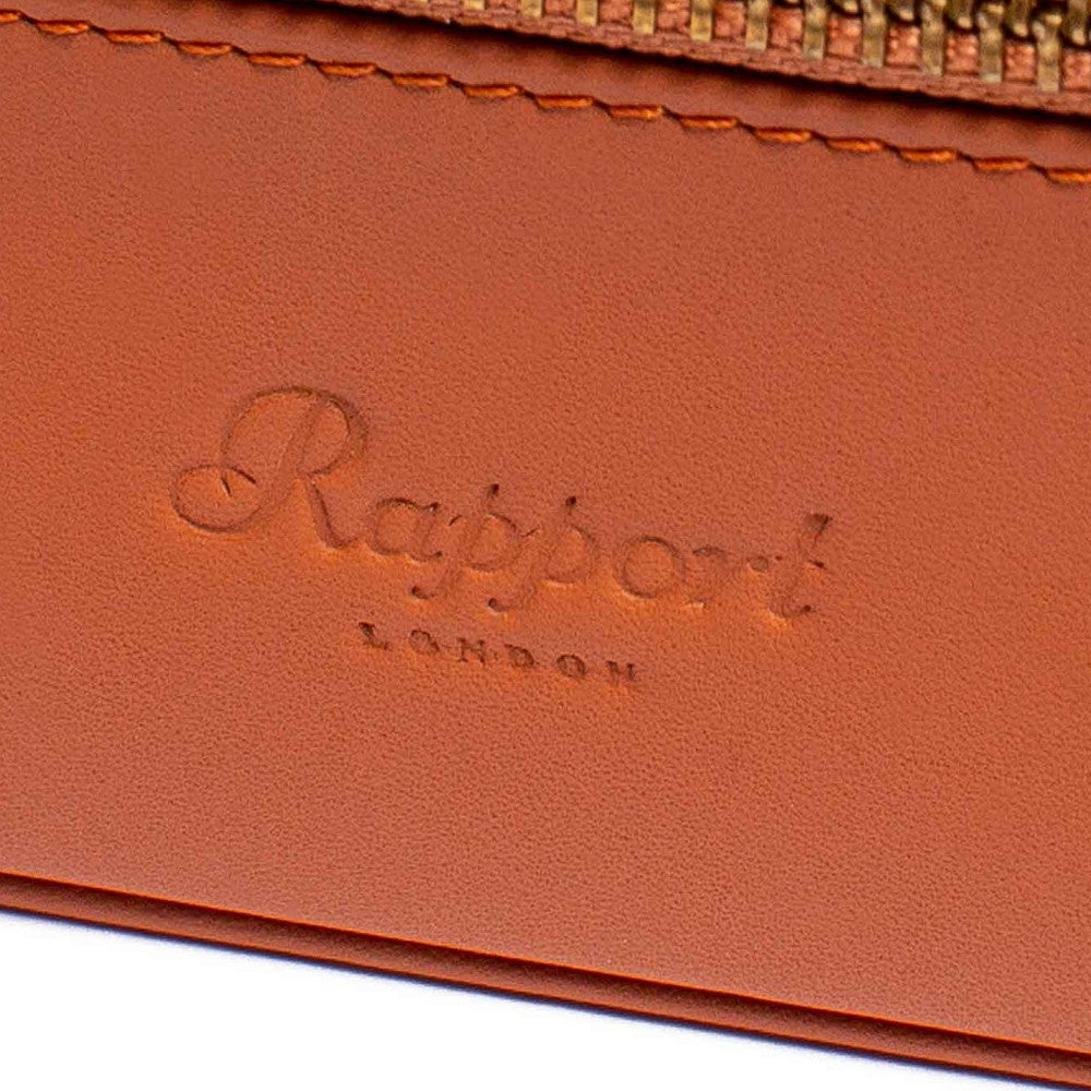 Rapport Hyde Park Watch Case Quad in Tan Leather D272 - Watchwindersplus