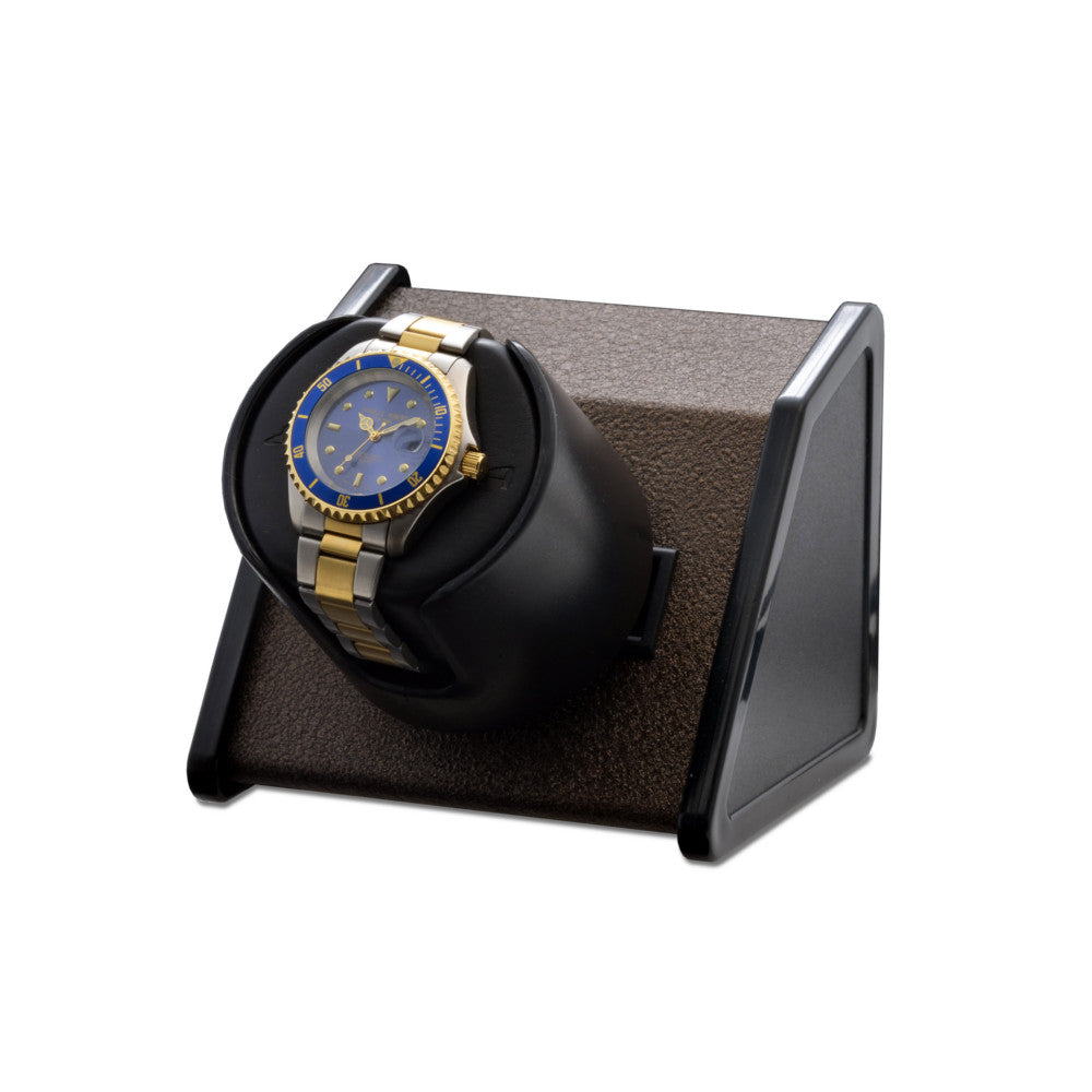 Orbita Sparta Single-Unit Watch Winder in Bold Brown - Watchwindersplus