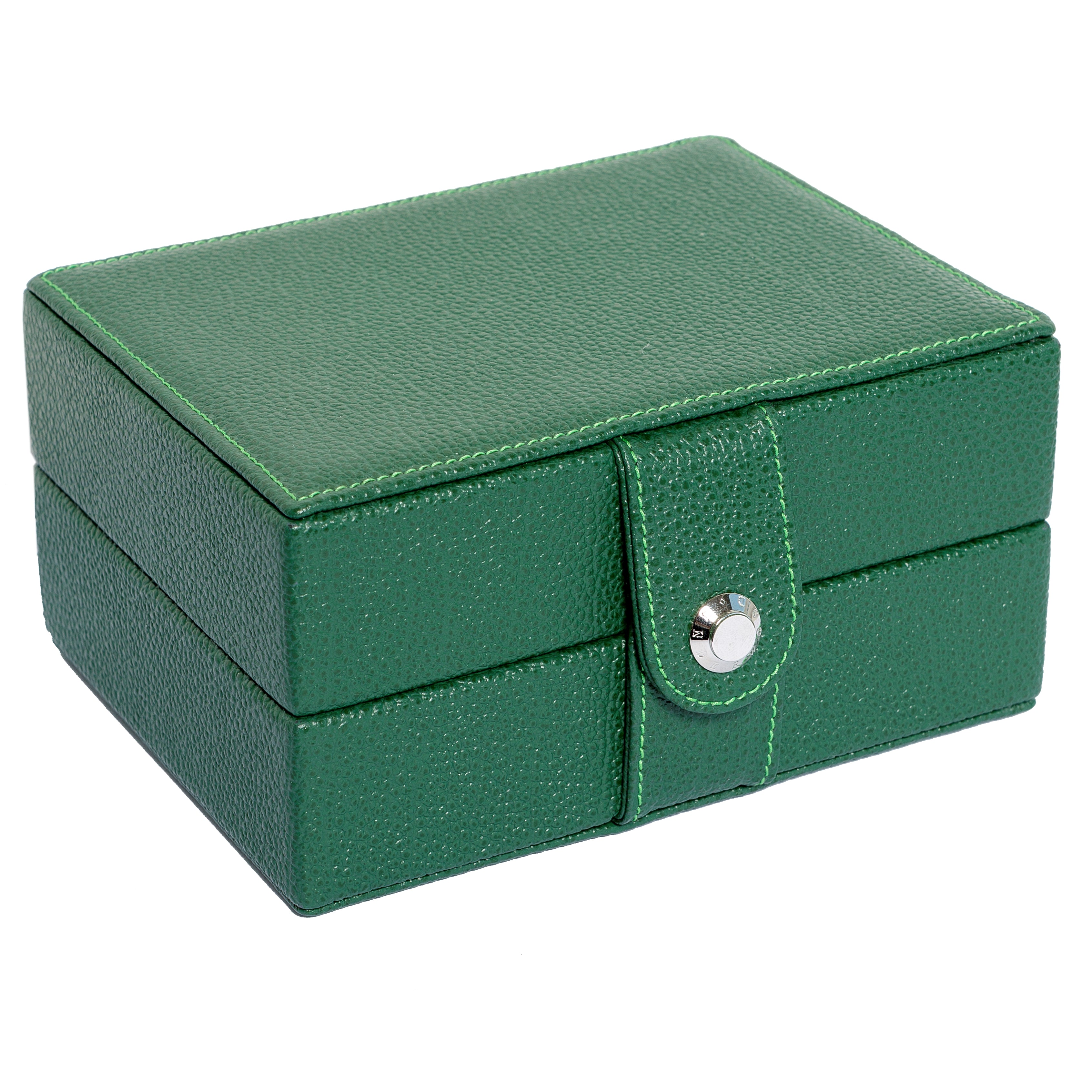 Underwood (London) - 2-Unit Watch Storage Case in Green Leather