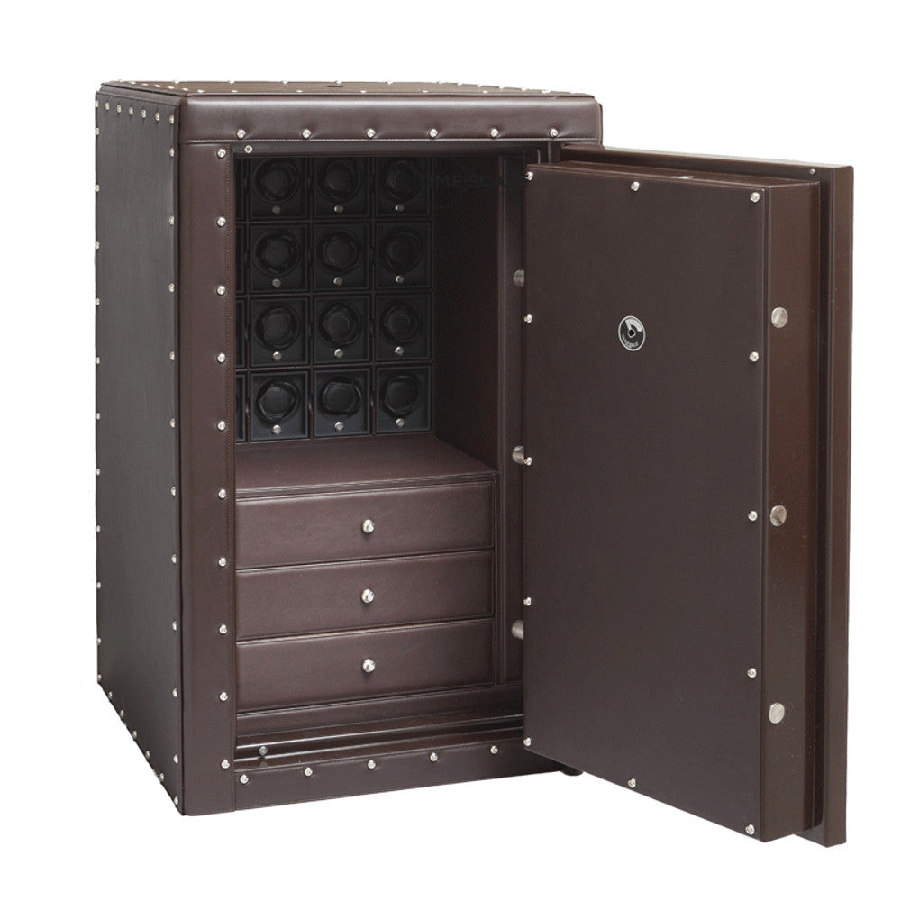 Underwood (London) - 16-Unit Safe in Brown Leather