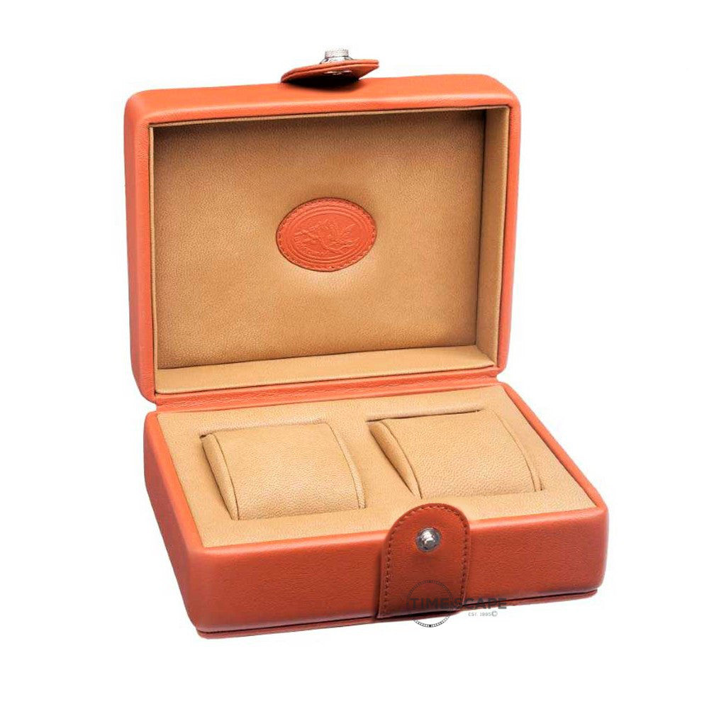 Underwood (London) - 2-Unit Watch Storage Case in Tan Leather