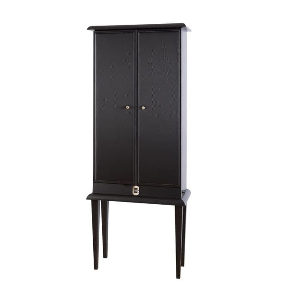 Underwood (London) - 30-Unit Biometric Cabinet in Black Leather