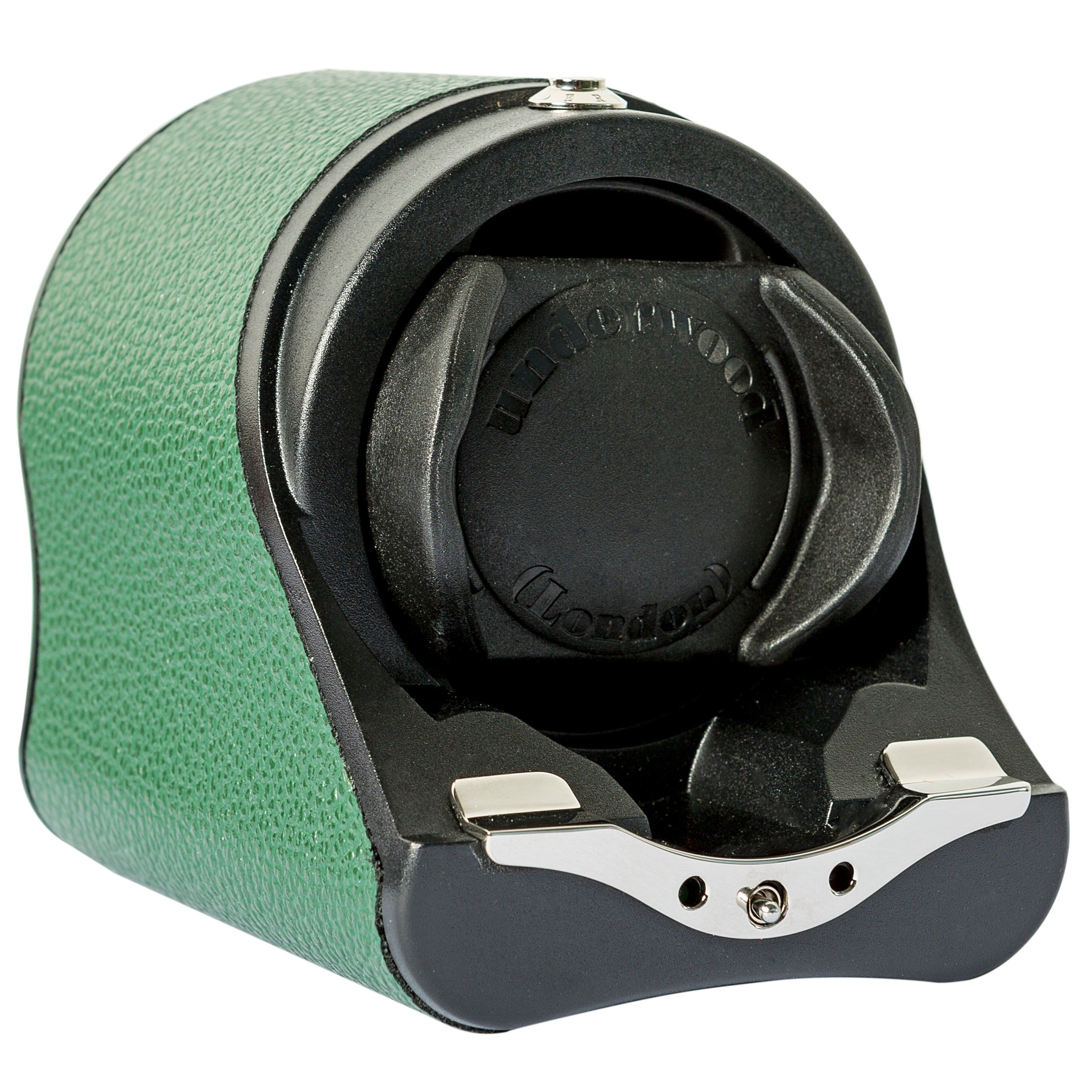 Underwood (London) - Single Rotogalbe Watch Winder in Green Leather