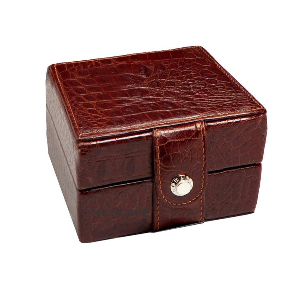 Underwood (London) - Single Watch Storage Case in Brown Croco