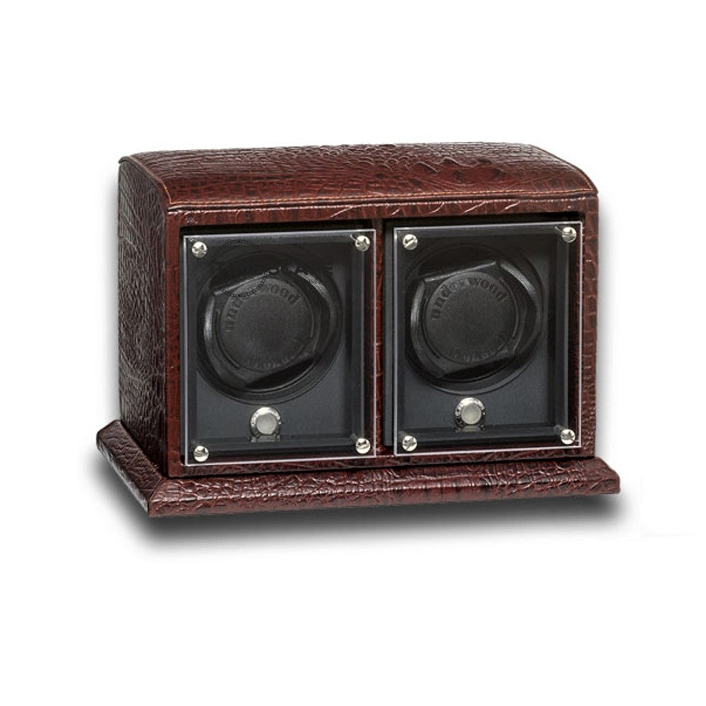 Underwood (London) - 2-Unit EVO Watch Winder in Brown Croco