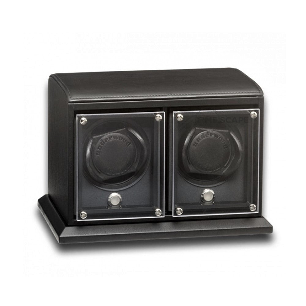 Underwood (London) - 2-Unit EVO Watch Winder in Black Leather