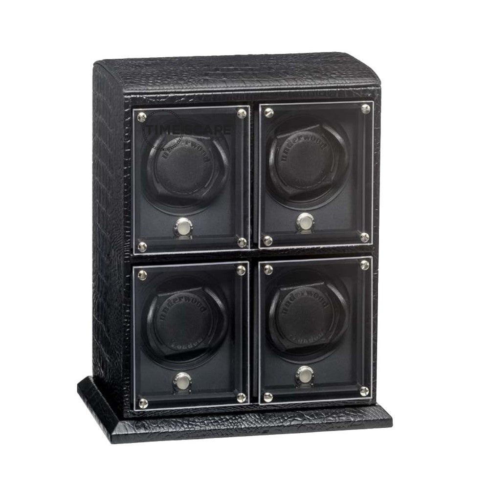 Underwood (London) - 4-Unit EVO Watch Winder in Black Croco