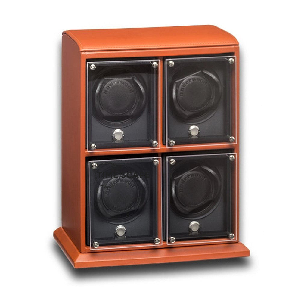 Underwood (London) - 4-Unit EVO Watch Winder in Tan Leather