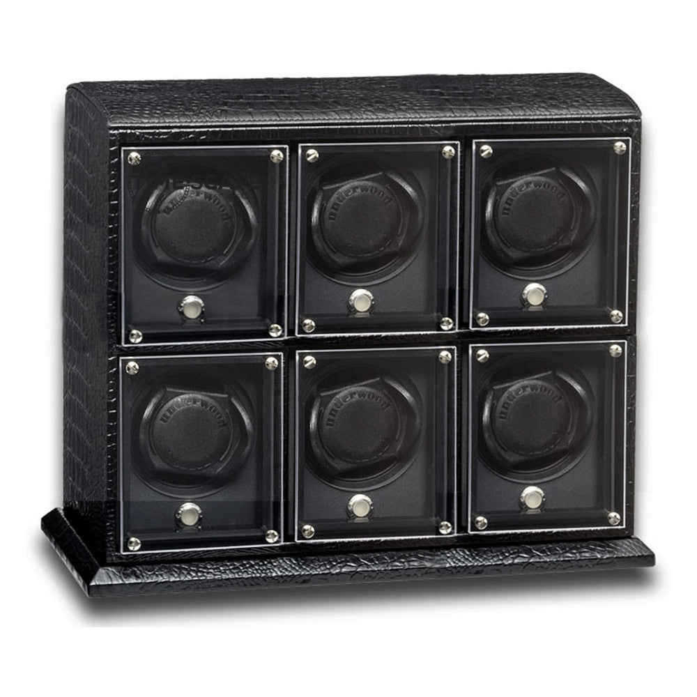 Underwood (London) - 6-Unit EVO Watch Winder in Black Croco