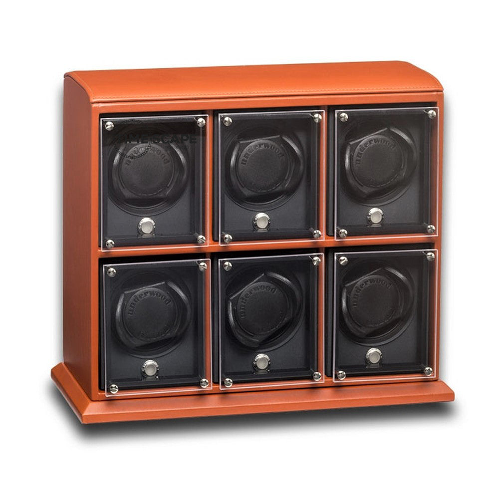 Underwood (London) - 6-Unit EVO Watch Winder in Tan Leather