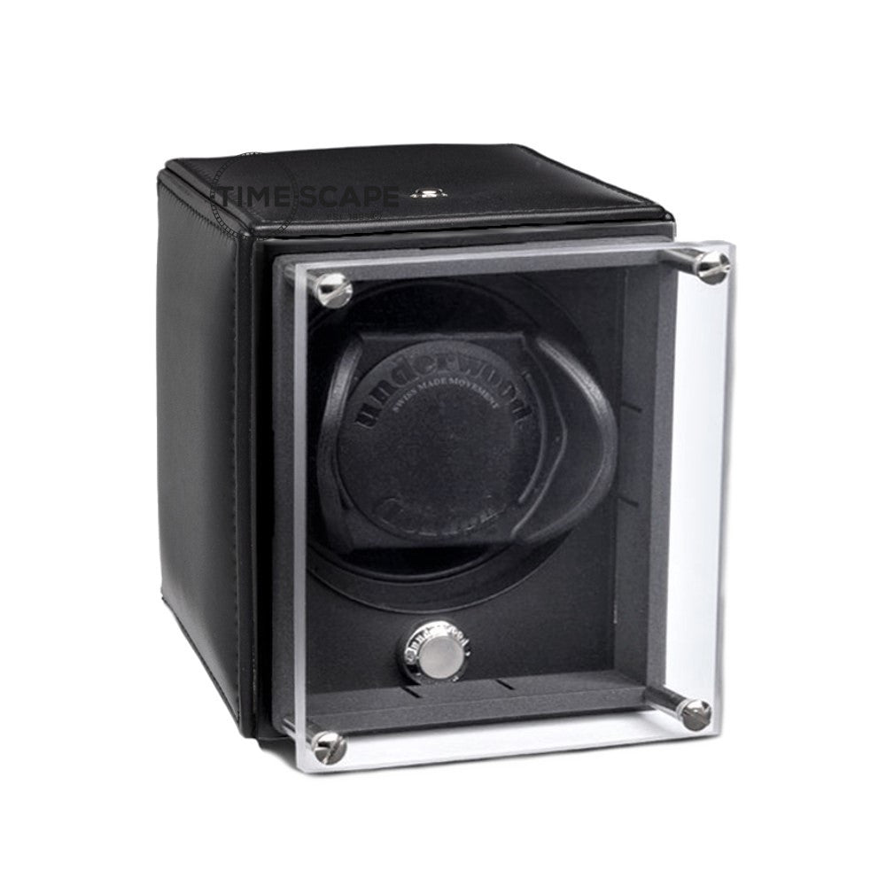 Underwood (London) - Single EVO Watch Winder in Black Leather