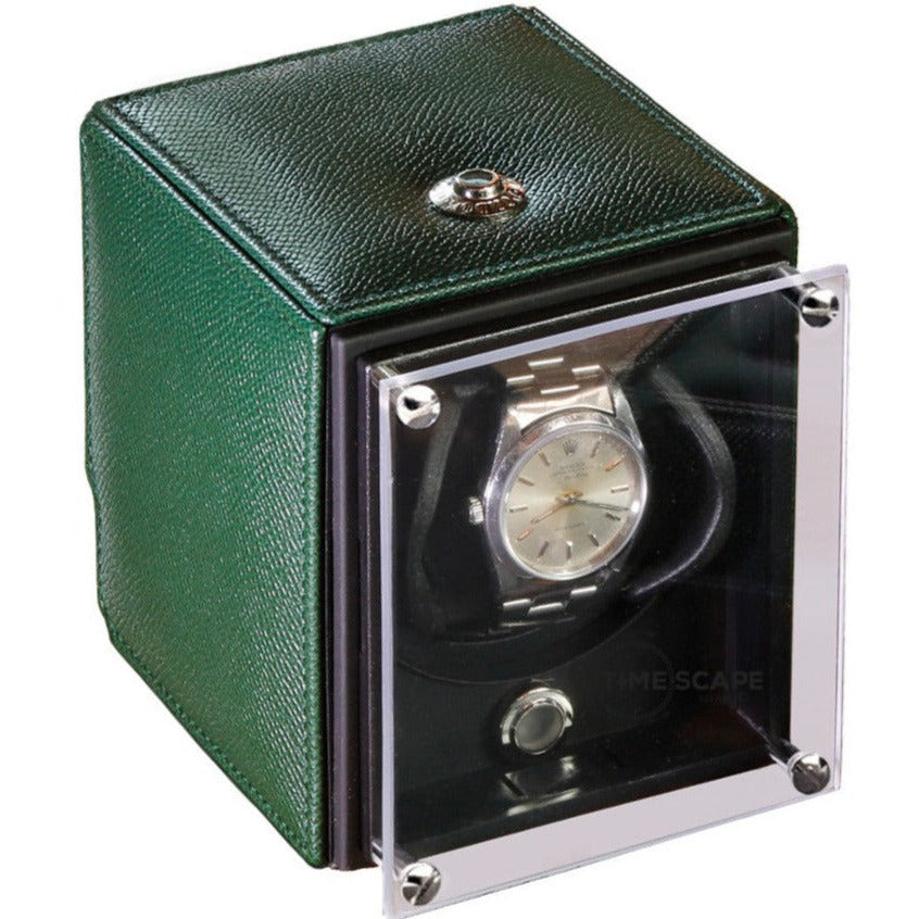 Underwood (London) - Single EVO Watch Winder in Green Leather