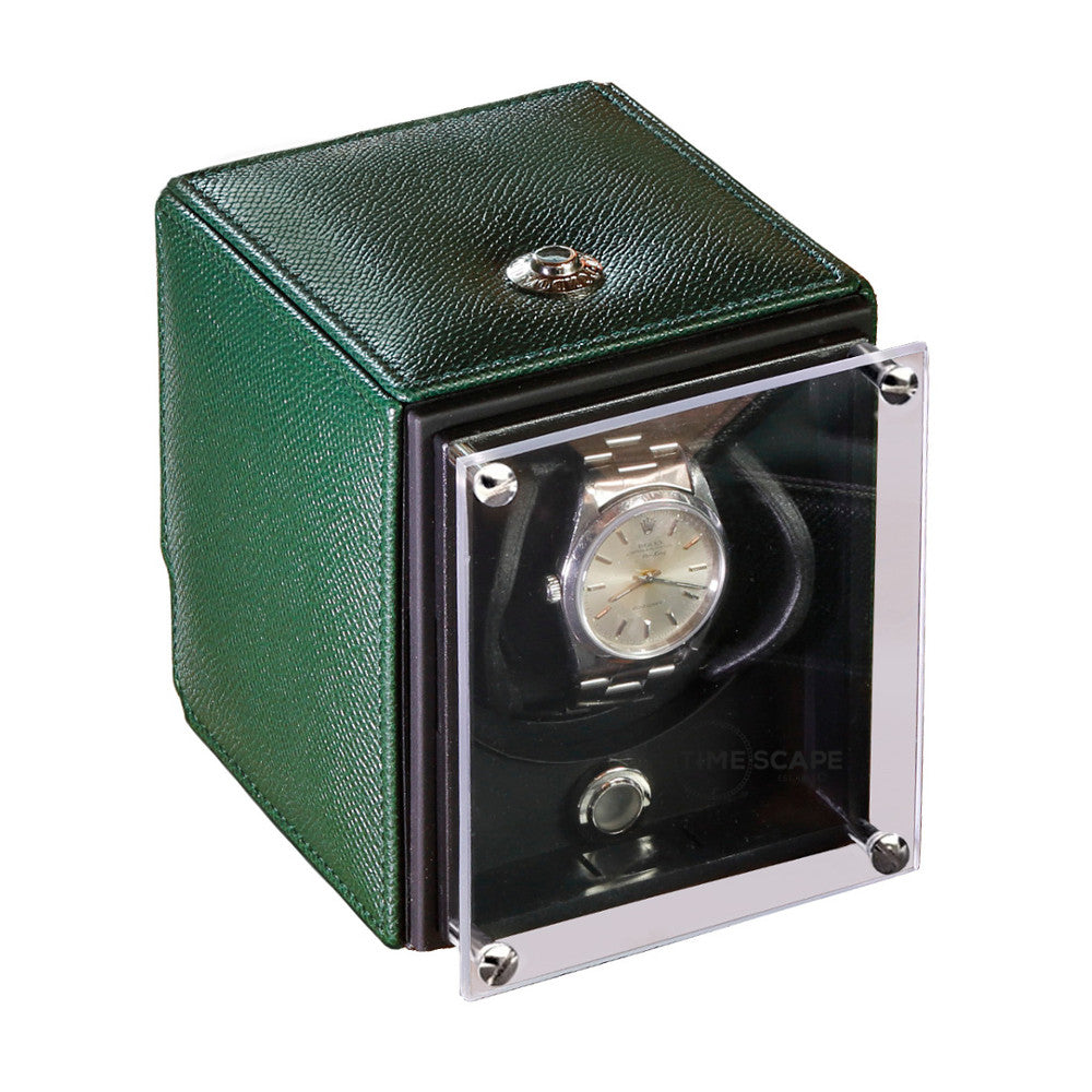 Underwood (London) - Single EVO Watch Winder in Green Leather