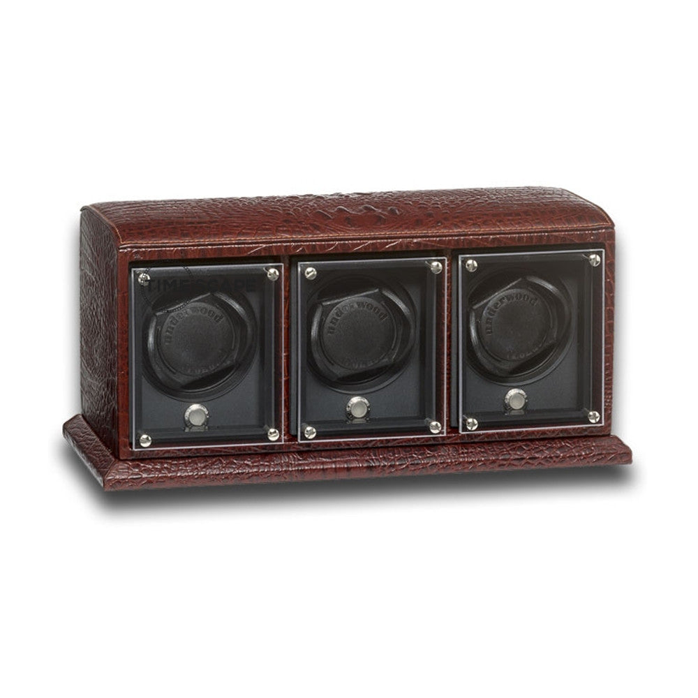 Underwood (London) - 3-Unit EVO Watch Winder in Brown Croco