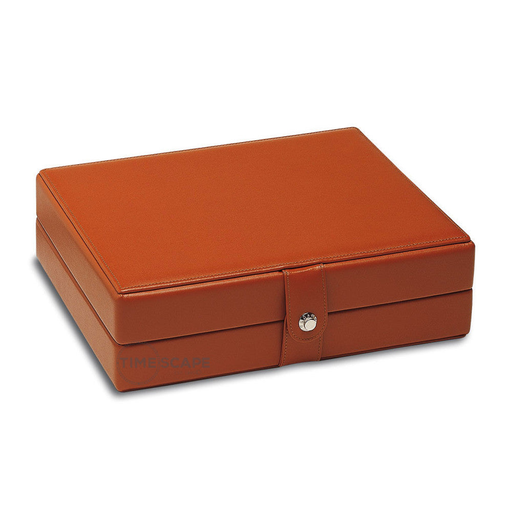 Underwood (London) - 6-Unit Watch Storage Case in Tan Leather - Watchwindersplus