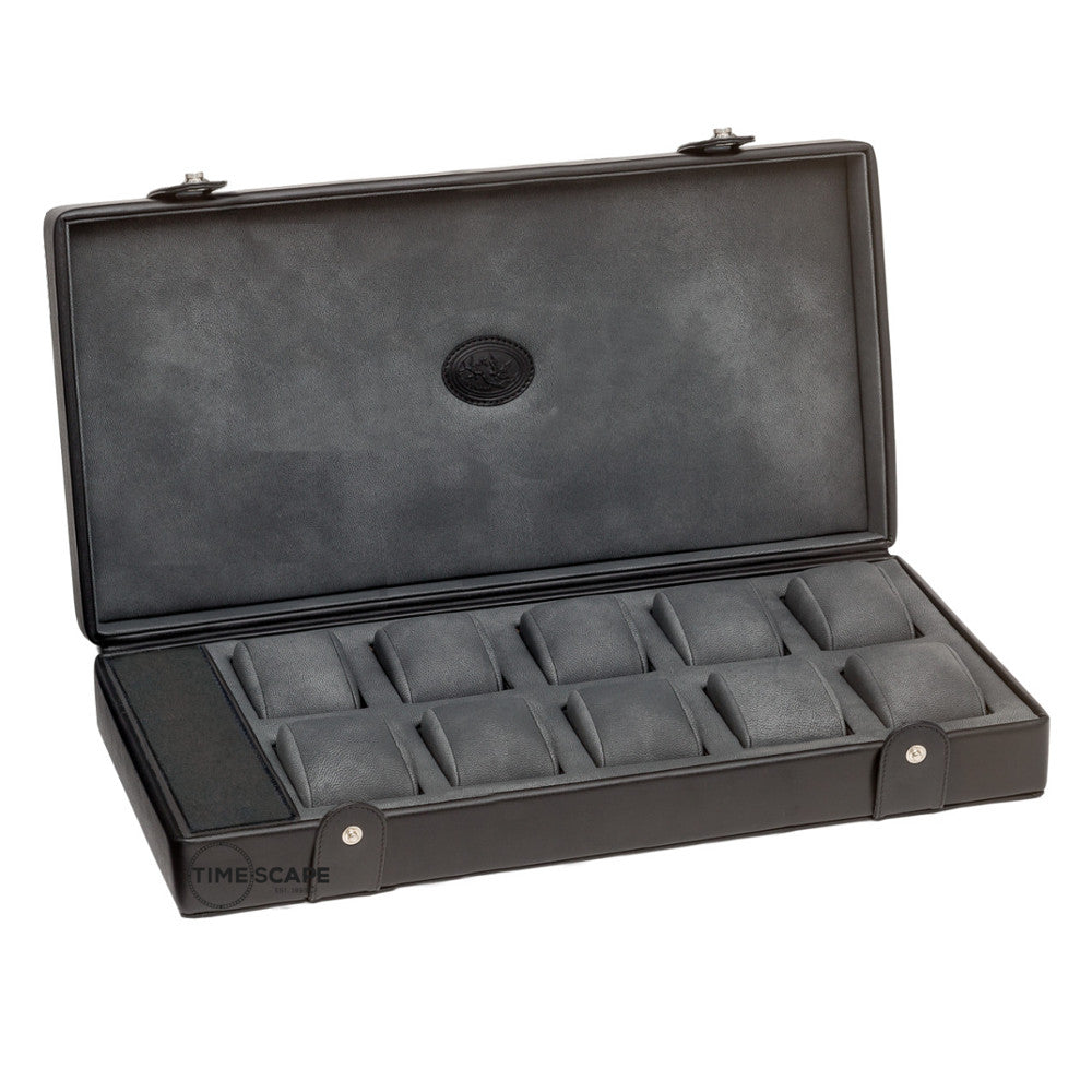 Underwood London 10 Unit Watch Storage Case w Compartment in
