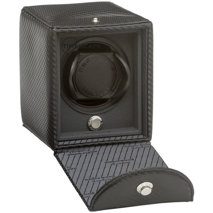 Underwood (London) - Single Classic Watch Winder in Carbon Fiber - Watchwindersplus