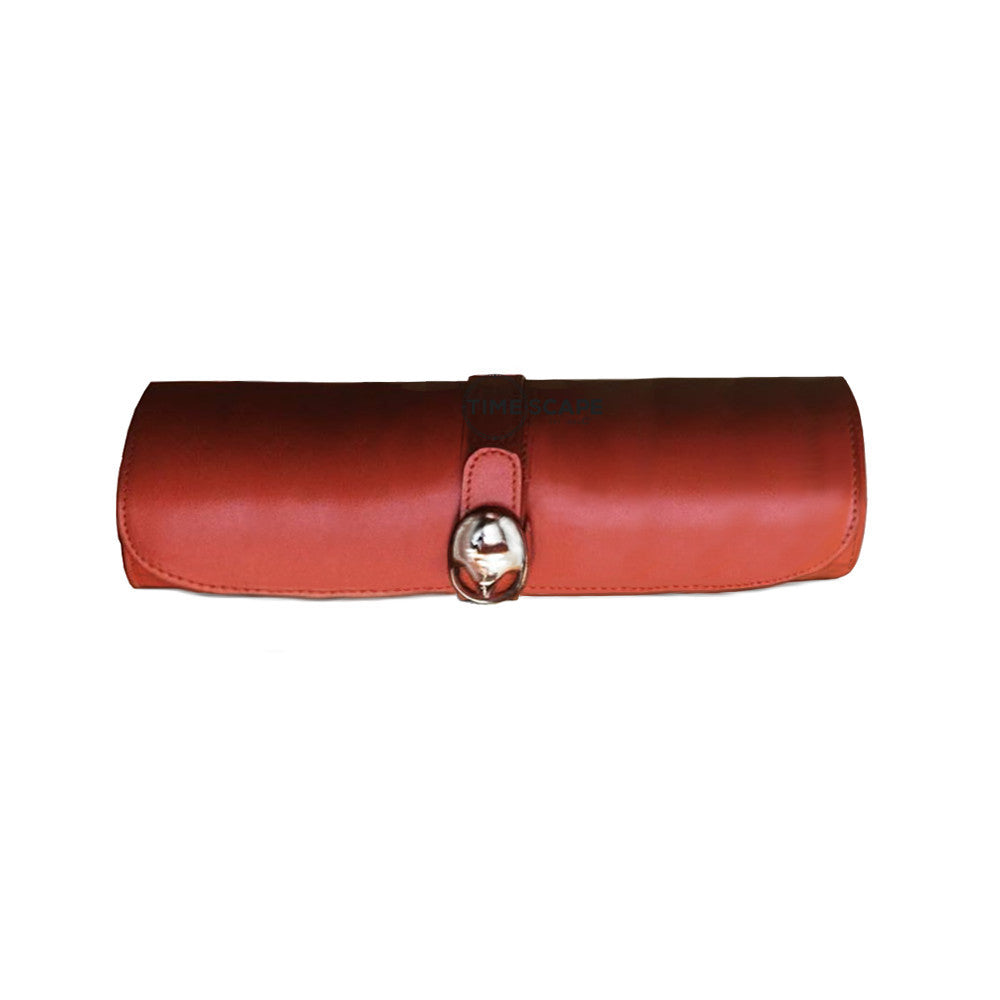 Underwood (London) - Large Watch Storage Roll in Tan Leather - Watchwindersplus