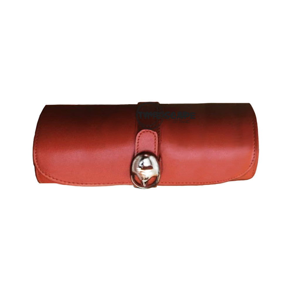 Underwood (London) - Medium Watch Storage Roll in Tan Leather - Watchwindersplus