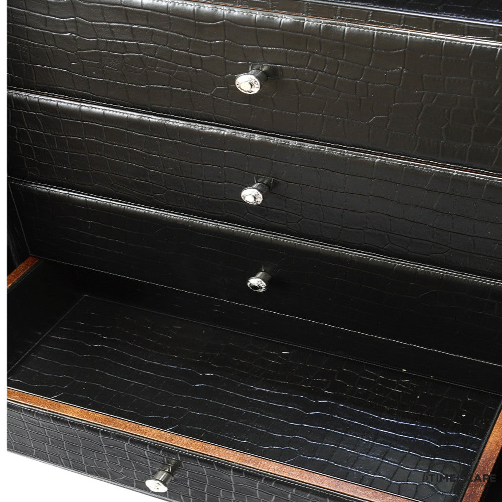 Underwood (London) - 25-Unit Safe in Black Leather