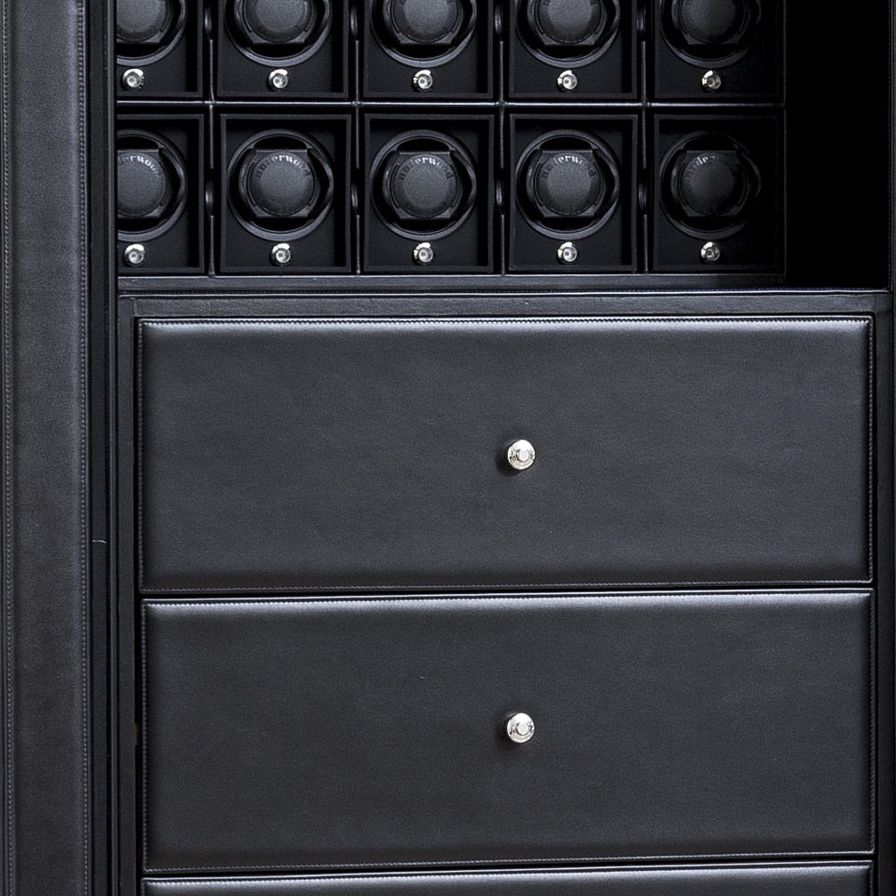 Underwood (London) - 20-Unit Safe in Black Leather