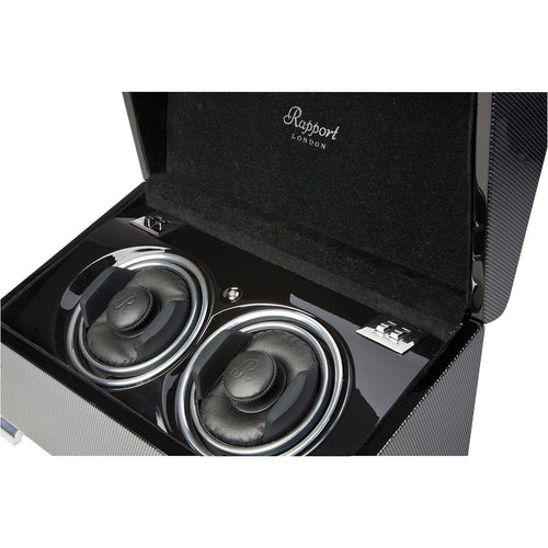 Rapport duo watch hotsell winder in carbon fibre