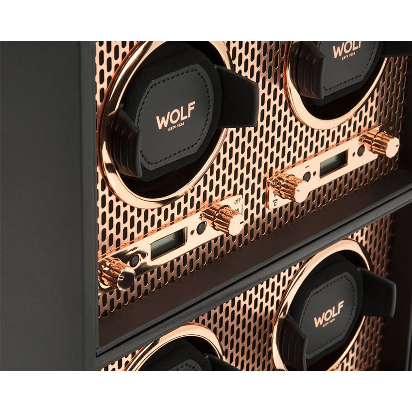 Wolf - Axis 4-Unit Watch Winder | 469516 - Watchwindersplus