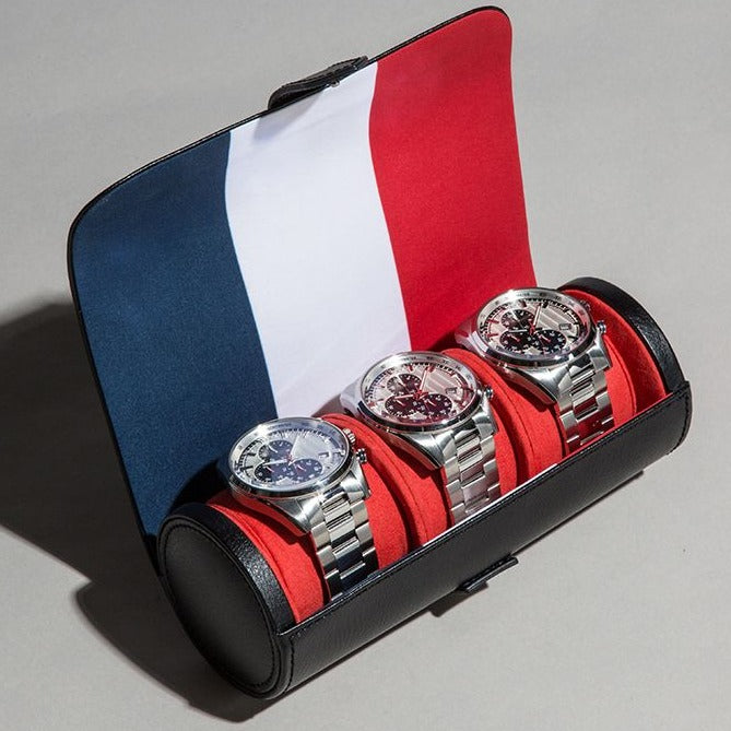 Wolf - Navigator Triple Watch Roll | 470304 - Watchwindersplus