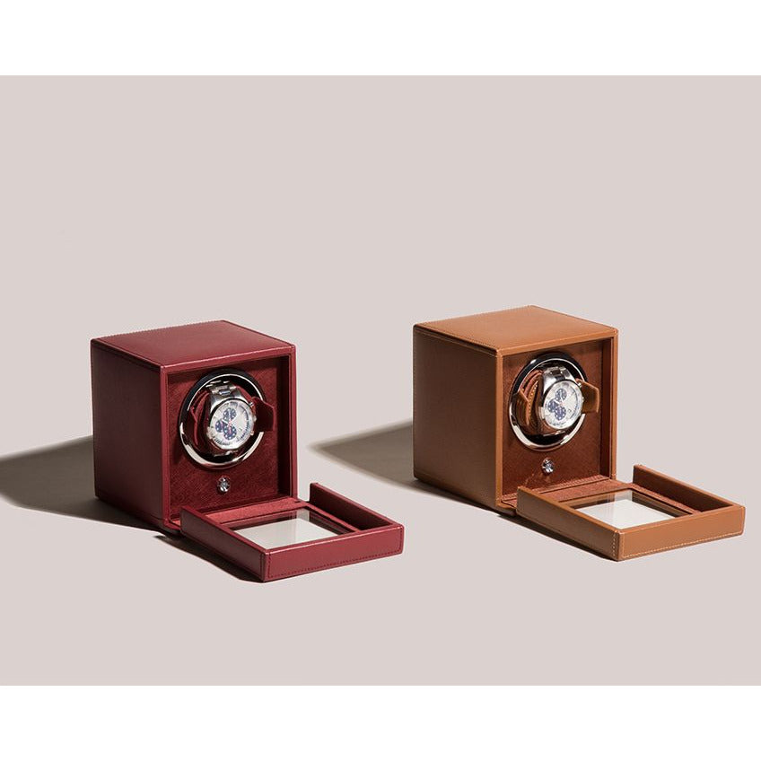 Wolf - Cub Single Watch Winder w Cover | 461126 - Watchwindersplus