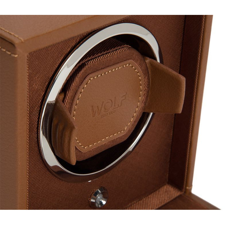 Wolf - Cub Single Watch Winder w Cover | 461127 - Watchwindersplus