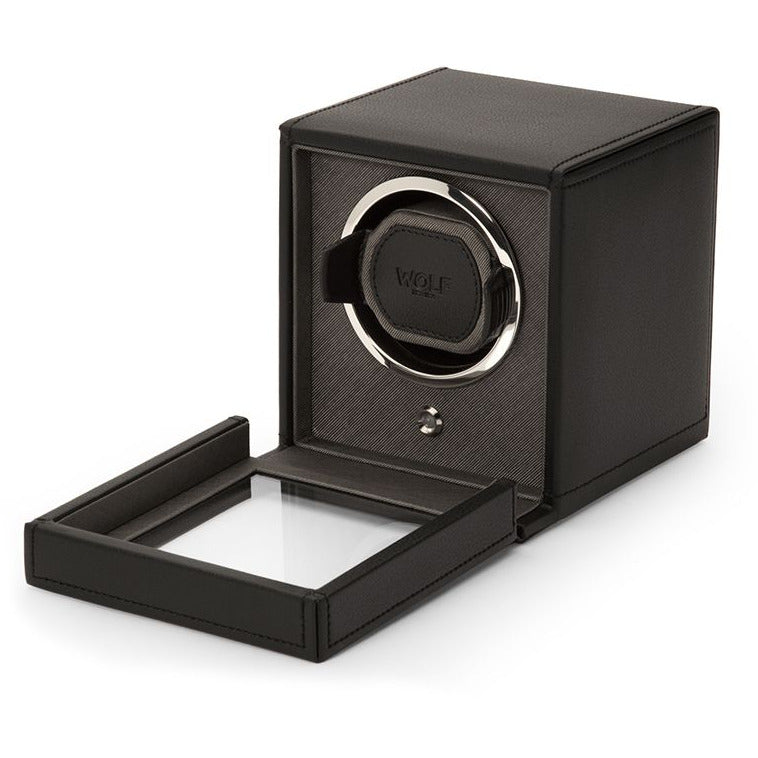 Wolf - Cub Single Watch Winder w Cover | 461103 - Watchwindersplus