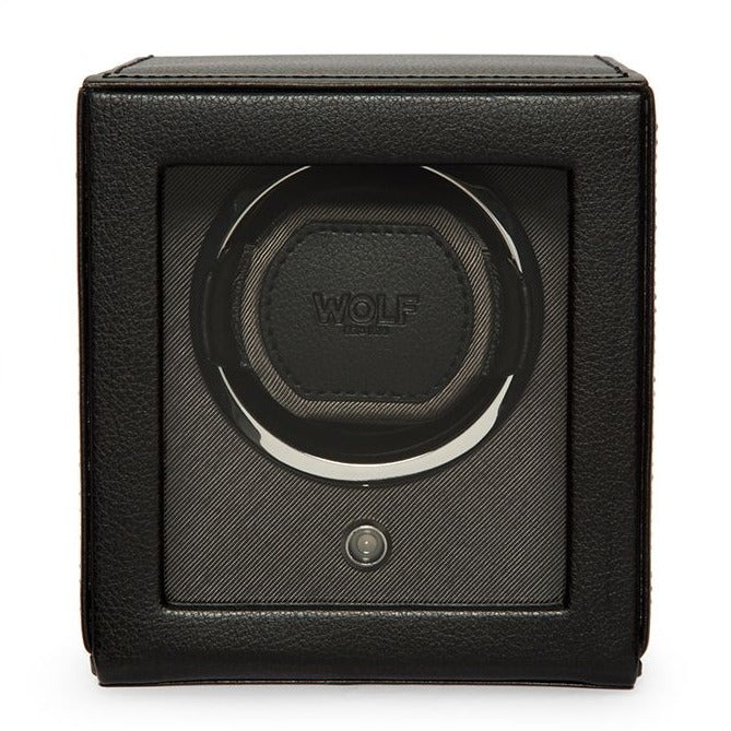 Wolf - Cub Single Watch Winder w Cover | 461103 - Watchwindersplus