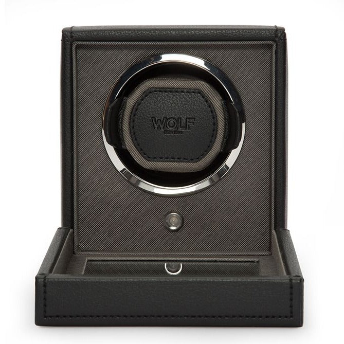 Wolf - Cub Single Watch Winder w Cover | 461103 - Watchwindersplus