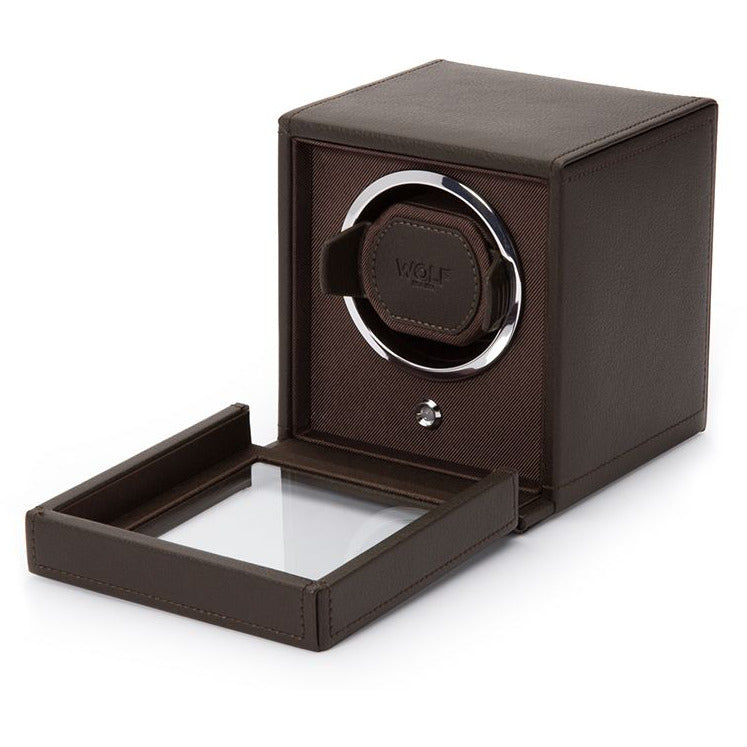 Wolf - Cub Single Watch Winder w Cover | 461106 - Watchwindersplus