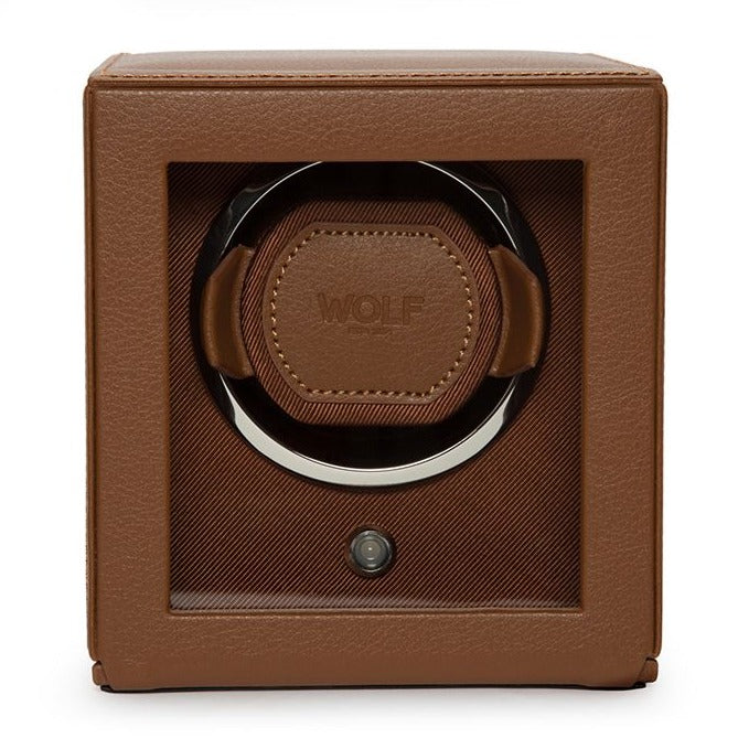 Wolf - Cub Single Watch Winder w Cover | 461127 - Watchwindersplus