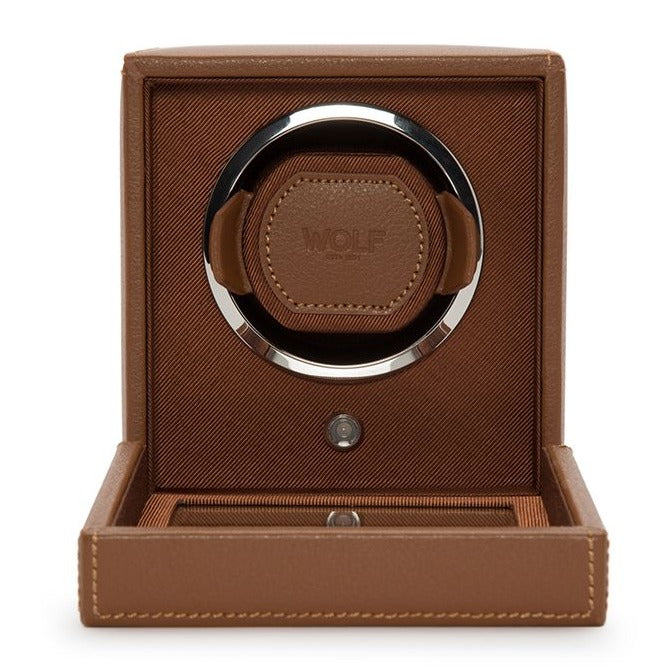 Wolf - Cub Single Watch Winder w Cover | 461127 - Watchwindersplus