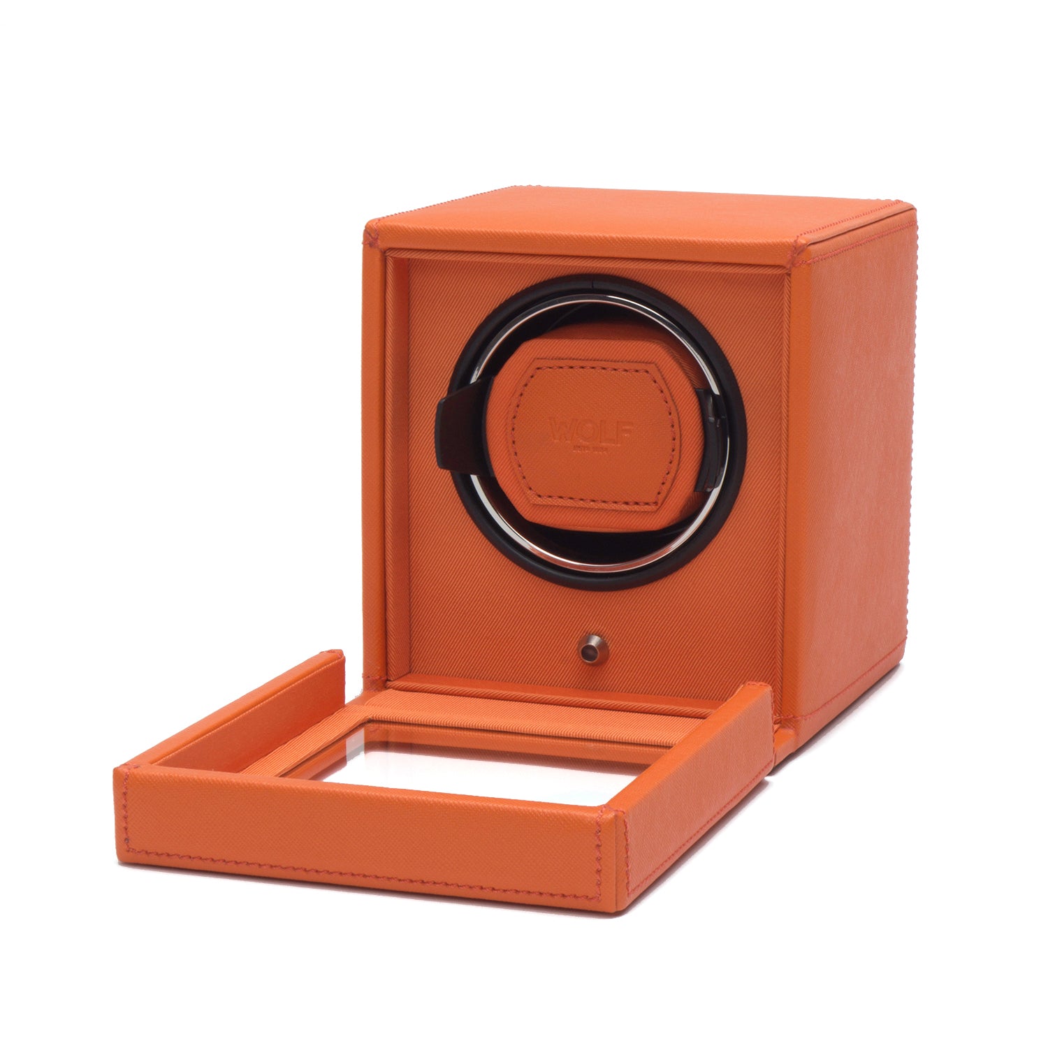 Wolf - Cub Single Watch Winder w Cover | 461139 - Watchwindersplus