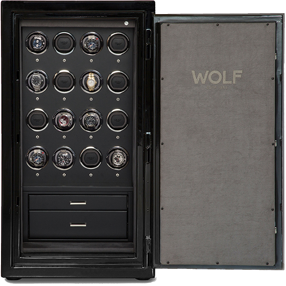 Wolf - 1834 Atlas 16-unit Watch Winding Safe | 491664 - Watchwindersplus