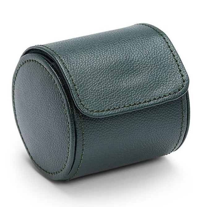 Wolf - British Racing Green Single Watch Roll | 529102 - Watchwindersplus