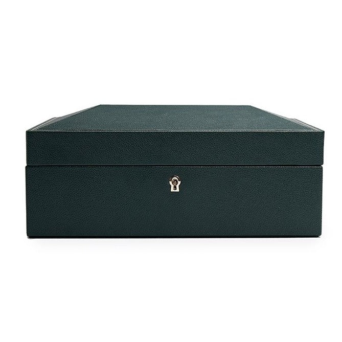 Wolf - British Racing Green 8-Unit Watch Box | 792641 - Watchwindersplus