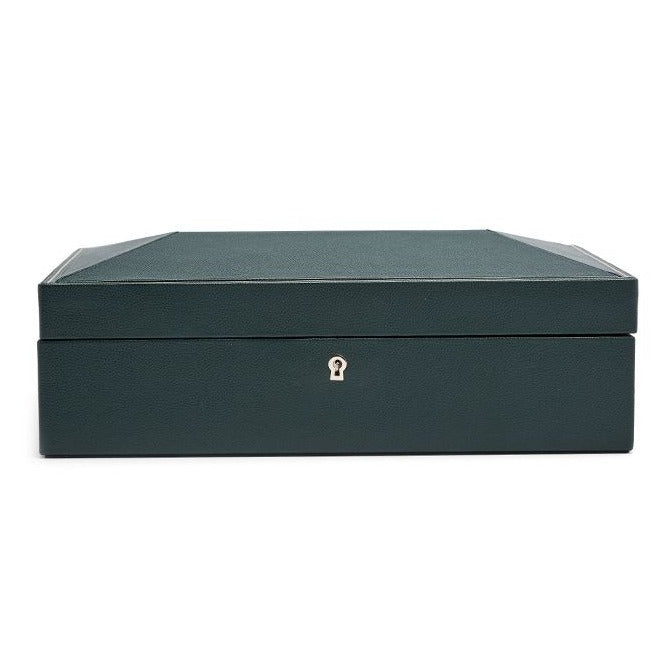 Wolf - British Racing Green 10-Unit Watch Box | 792741 - Watchwindersplus