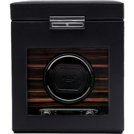 Wolf - Roadster Single Watch Winder with Storage | 457156 - Watchwindersplus