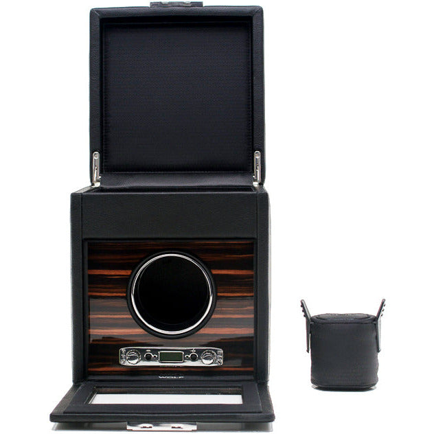 Wolf - Roadster Single Watch Winder with Storage | 457156 - Watchwindersplus