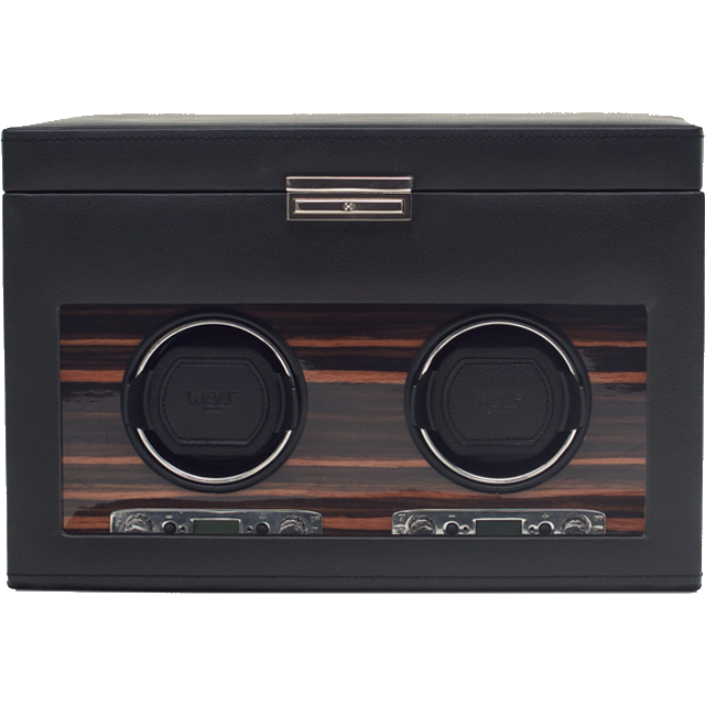 Wolf - Roadster Double Watch Winder with Storage | 457256 - Watchwindersplus