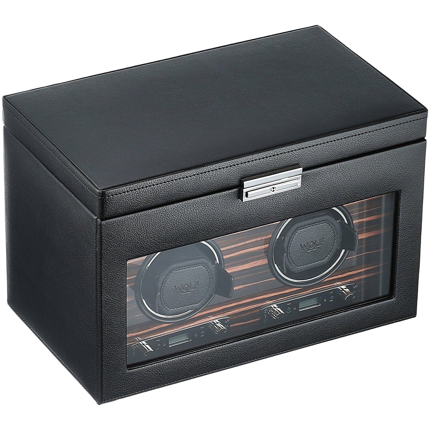 Wolf - Roadster Double Watch Winder with Storage | 457256 - Watchwindersplus