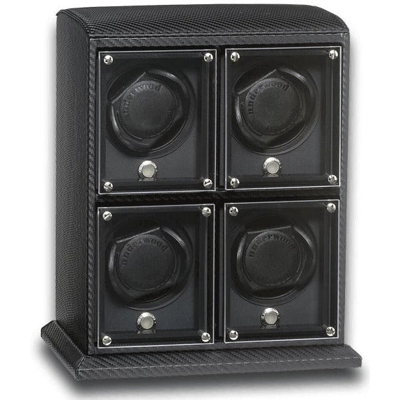 Underwood (London) - 4-Unit EVO Watch Winder in Carbon Fiber - Watchwindersplus